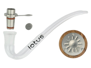 lotus vaporizer kit with glass j-hook