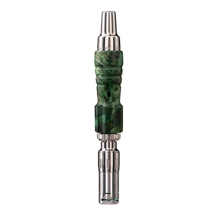 Tempest 2 Vaporizer with Green Wood body — unique natural style combining earthy texture and contemporary power.