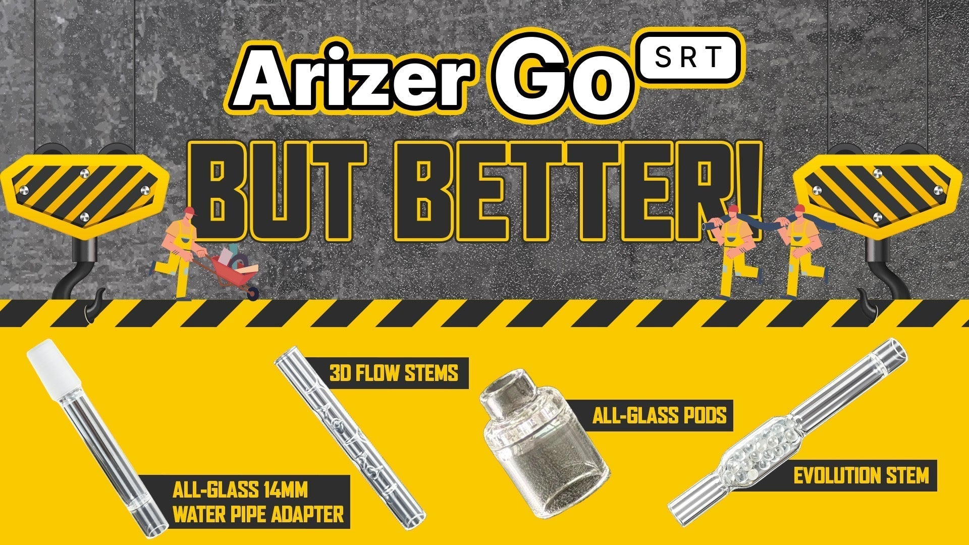 Best Arizer Go SRT Accessories: All-Glass Pods, Cooling Stems & WPA
