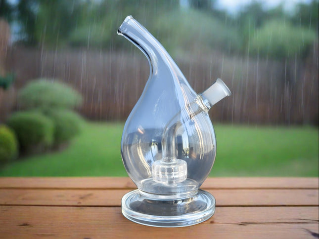 raindrop glass water pipe side view 14mm female