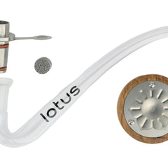 lotus vaporizer kit with glass j-hook