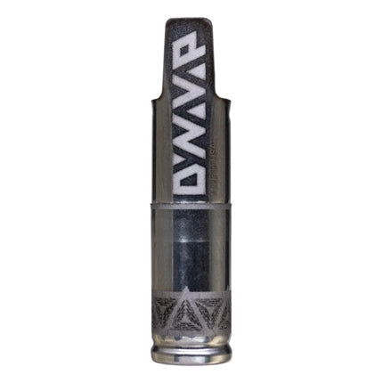 BallR Cap on a DynaVap tip – The extended-length BallR Cap attached to a standard DynaVap, showing its sleek stainless steel design.