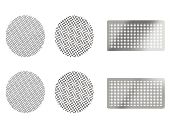 venty replacement screen set 6 screen of 3 sizes on white background