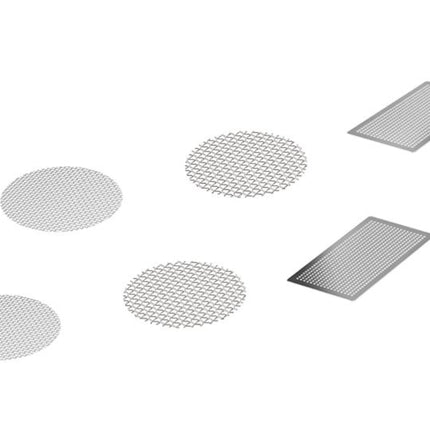 venty replacement screen set 6 screen of 3 sizes on white background diagonal arrangement