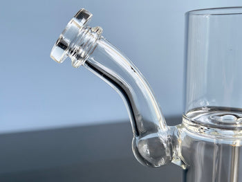 angled mouthpiece on lighthouse bubbler for puffco proxy
