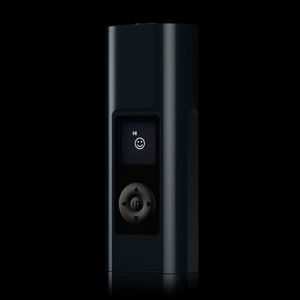 menu interface screen on arizer solo 3