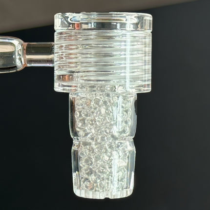 Side view of the Vapvana Natural mounted on glass handle.