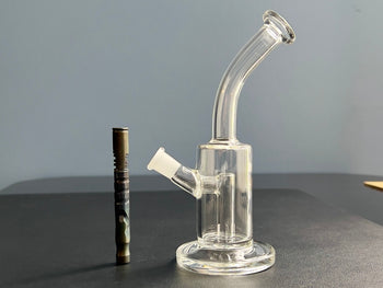 size comparison with 2020 dynavap m and shortstop water pipe 6