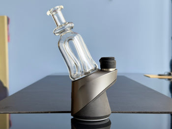 puffco peak pro glass top straight hammer short neck on puffco peak concentrate vaporizer