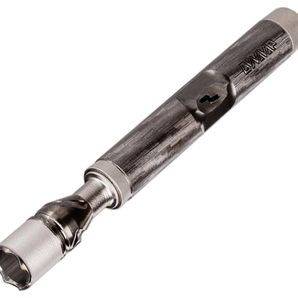 DynaVap M 7 TwoToniuM vaporizer shown from the front — full length with the TwoToniuM two-tone finish clearly visible.