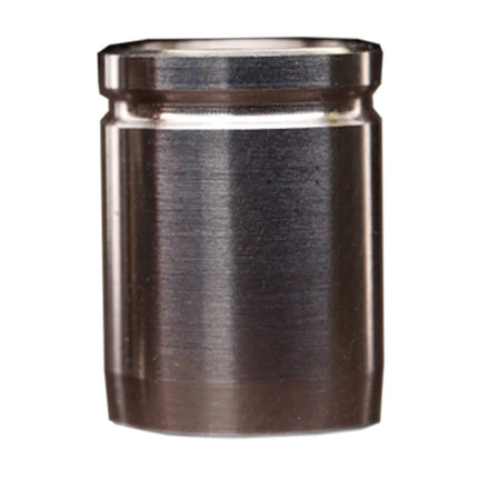Cap Armor stainless steel sleeve for DynaVap Captive Cap, straight-on view