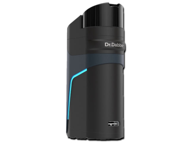 Dr. Dabber Ghost² portable concentrate vaporizer with ceramic bucket and flip-top lid shown in close-up product detail.