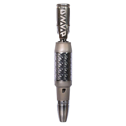 Full side view of the DynaVap VonG X portable vaporizer showing complete assembled profile and sleek DuraDyn finish.