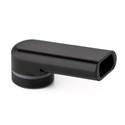Frolic Fold-Out Mouthpiece made from Ultem shown at a 95-degree angle for comfortable use.