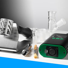 Ruby Twist digital PID controller with 20mm heating coil and silicone handle attached to injector.
