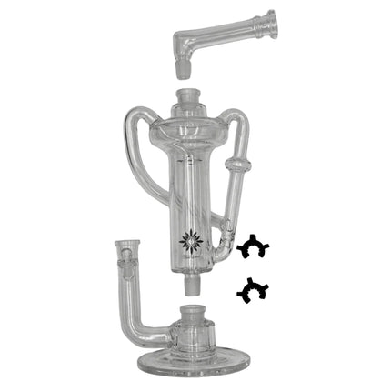 Terp Chasers Club Modular External Diffusion Pump detail view showing internal glass structure