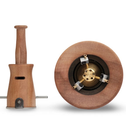 vapman click apple with charred wood interior
