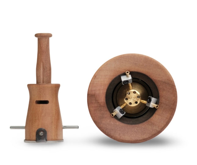 vapman click apple with charred wood interior