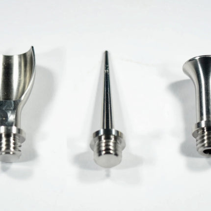 Vices Tri Tool with one attachment installed and scoop, tamper, and stir tools placed beside it
