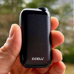 CCell Rizo 510 vape battery blurred background