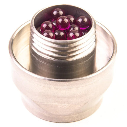 3mm Ruby Balls inside injector vaporizer.