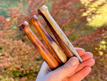 3 different types of cocobolo Ed's TNT PID Coil handles