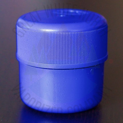 jyarz chico flower storage container blue with lid on